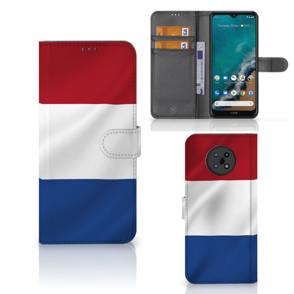 Nokia G50 Bookstyle Case Nederlandse Vlag