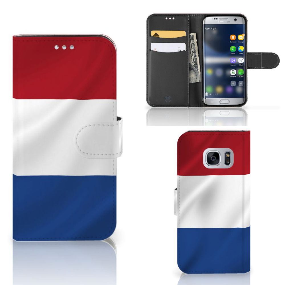 Samsung Galaxy S7 Bookstyle Case Nederlandse Vlag