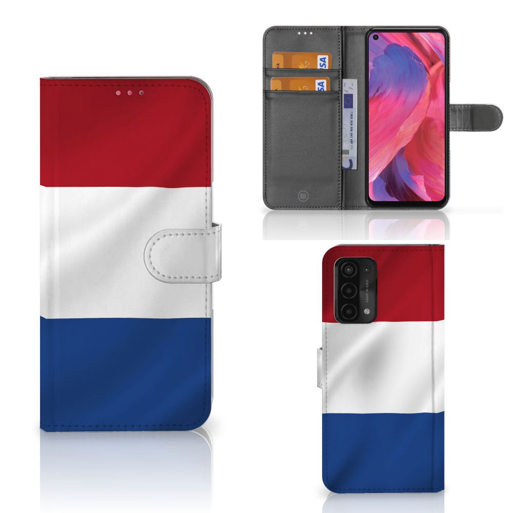 OPPO A54 5G | A74 5G | A93 5G Bookstyle Case Nederlandse Vlag