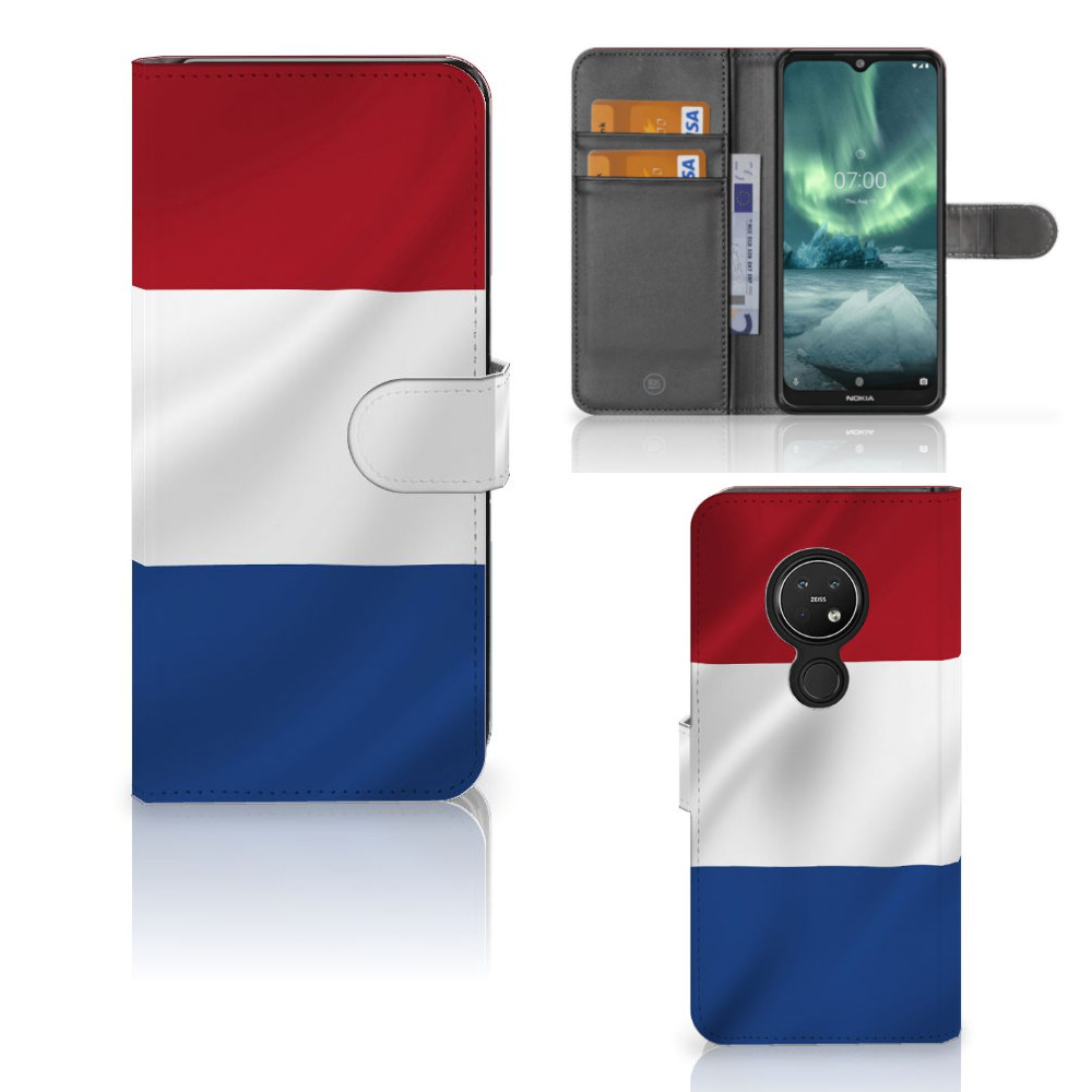 Nokia 7.2 | Nokia 6.2 Bookstyle Case Nederlandse Vlag