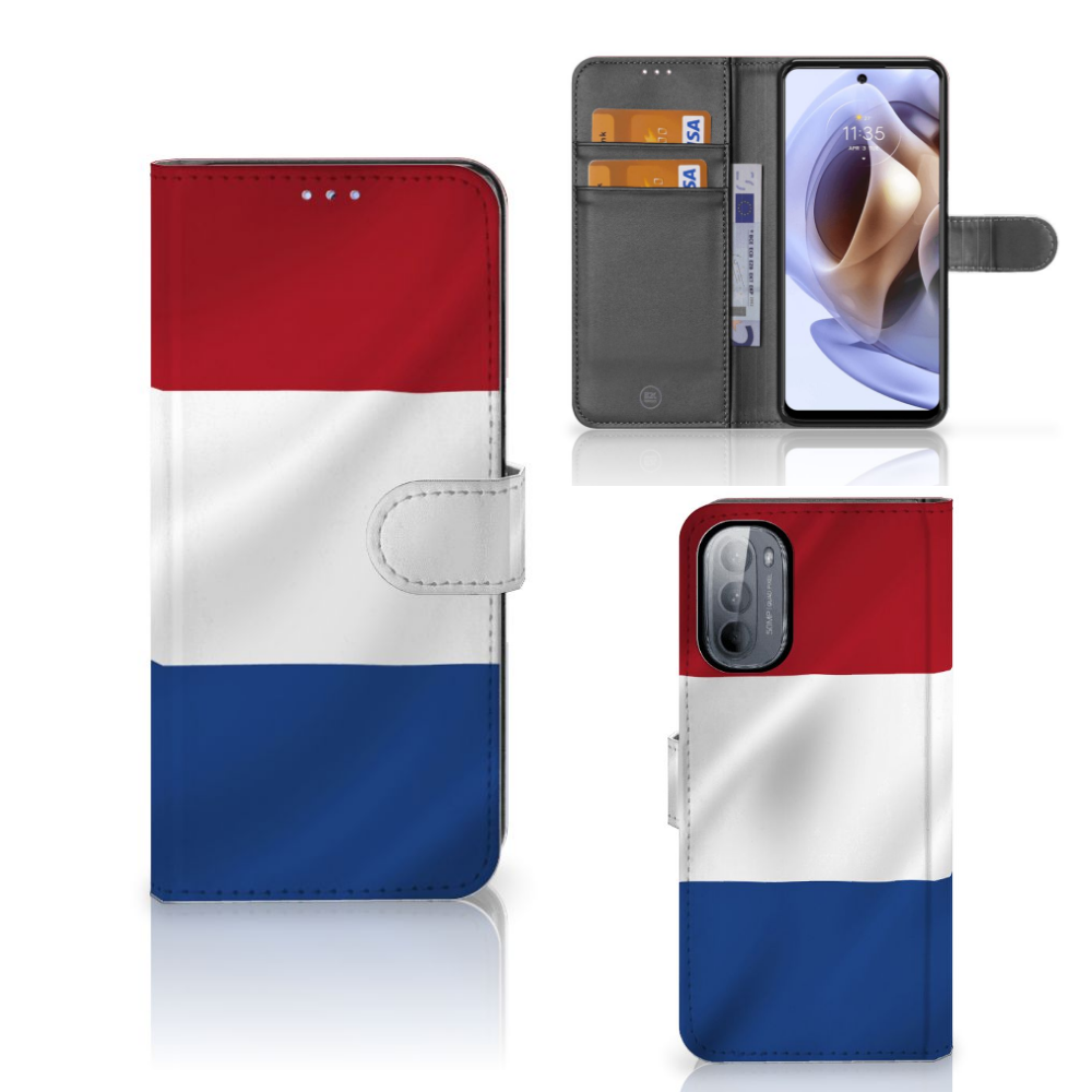 Motorola Moto G31 | G41 Bookstyle Case Nederlandse Vlag