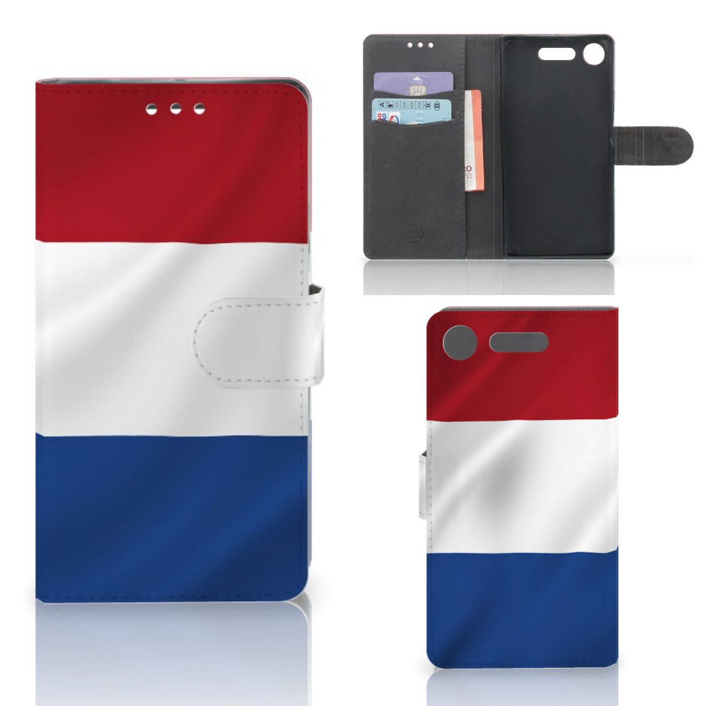 Sony Xperia XZ1 Bookstyle Case Nederlandse Vlag