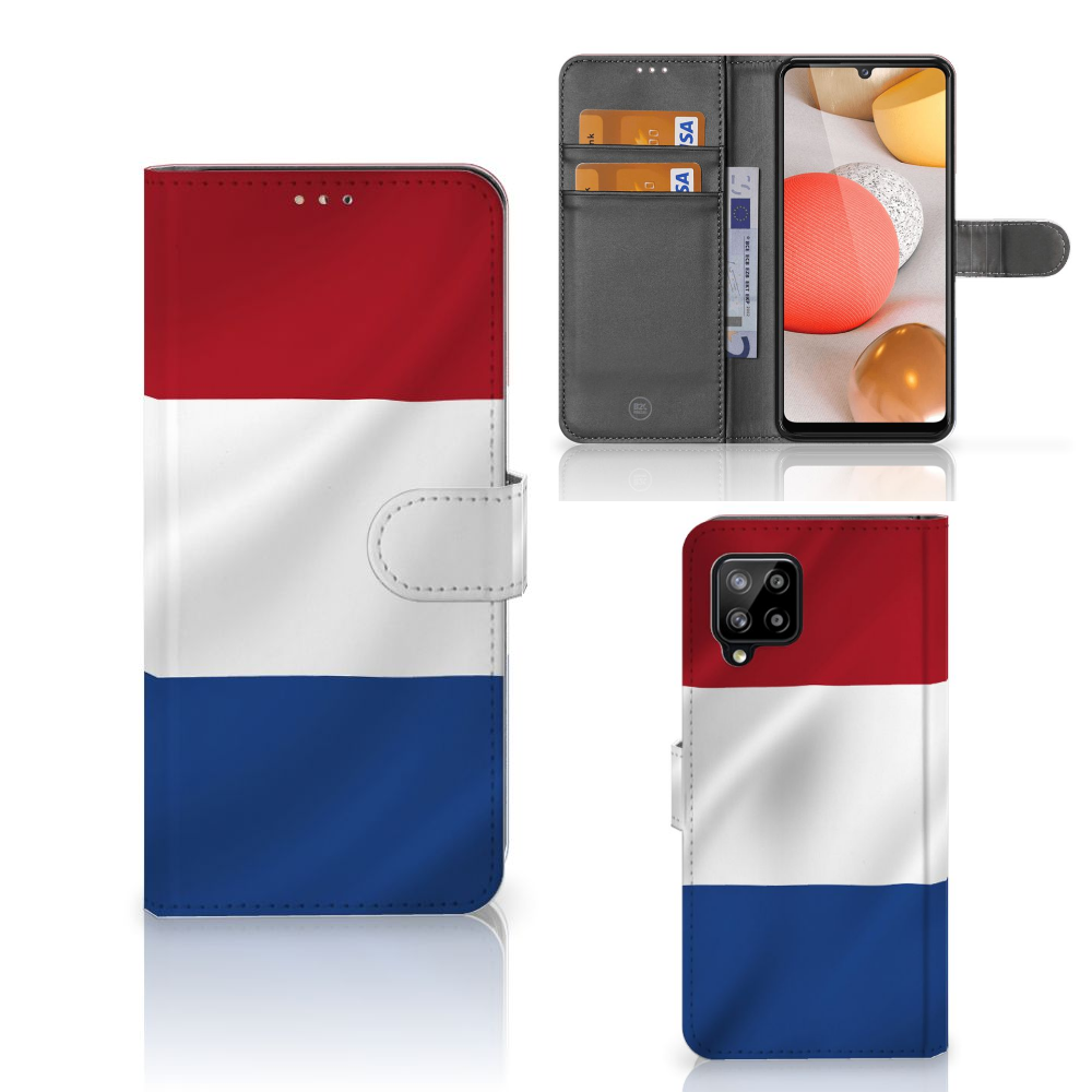 Samsung Galaxy A42 5G Bookstyle Case Nederlandse Vlag