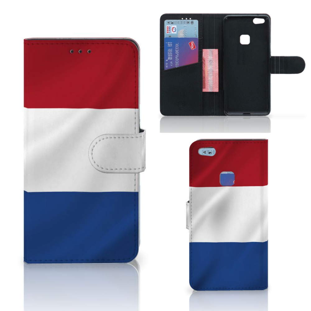 Huawei P10 Lite Bookstyle Case Nederlandse Vlag