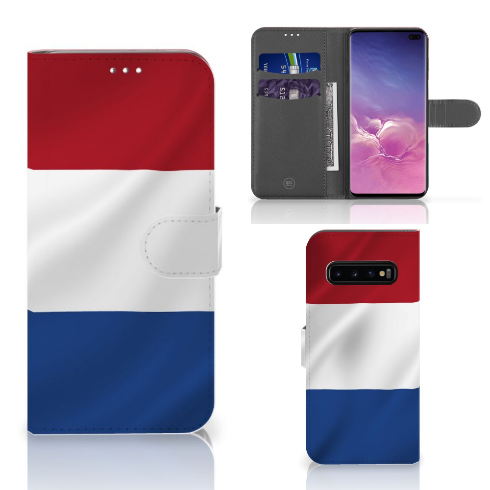 Samsung Galaxy S10 Plus Bookstyle Case Nederlandse Vlag
