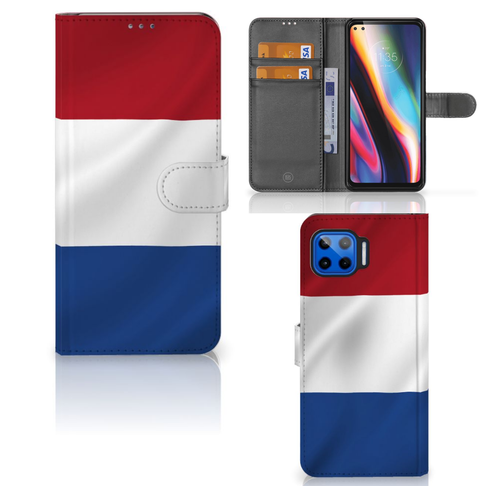 Motorola Moto G 5G Plus Bookstyle Case Nederlandse Vlag