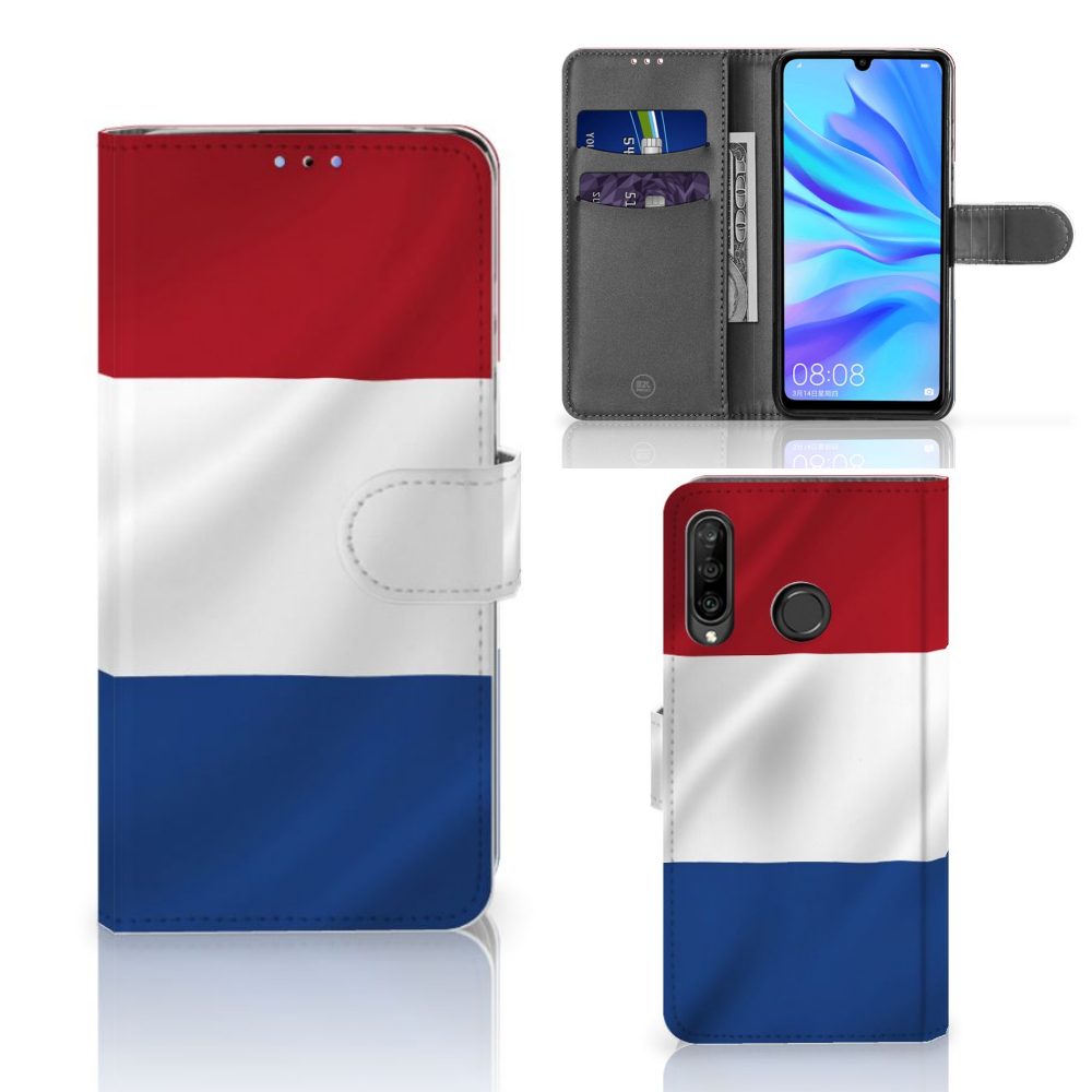 Huawei P30 Lite (2020) Bookstyle Case Nederlandse Vlag