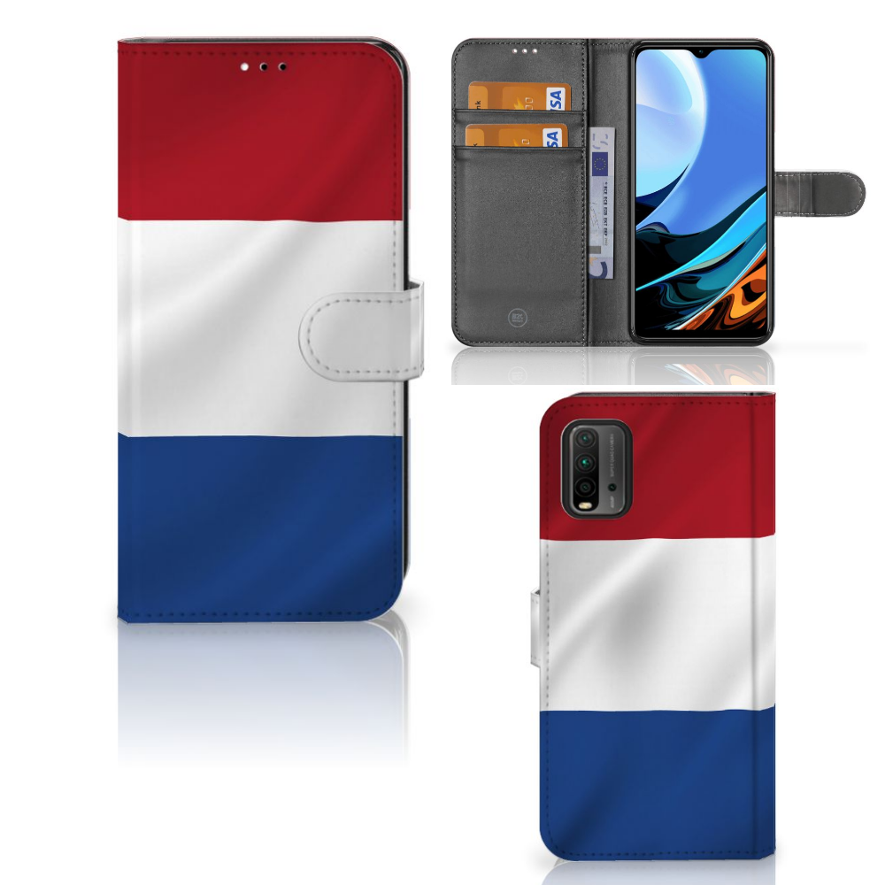Xiaomi Redmi 9T | Poco M3 Bookstyle Case Nederlandse Vlag