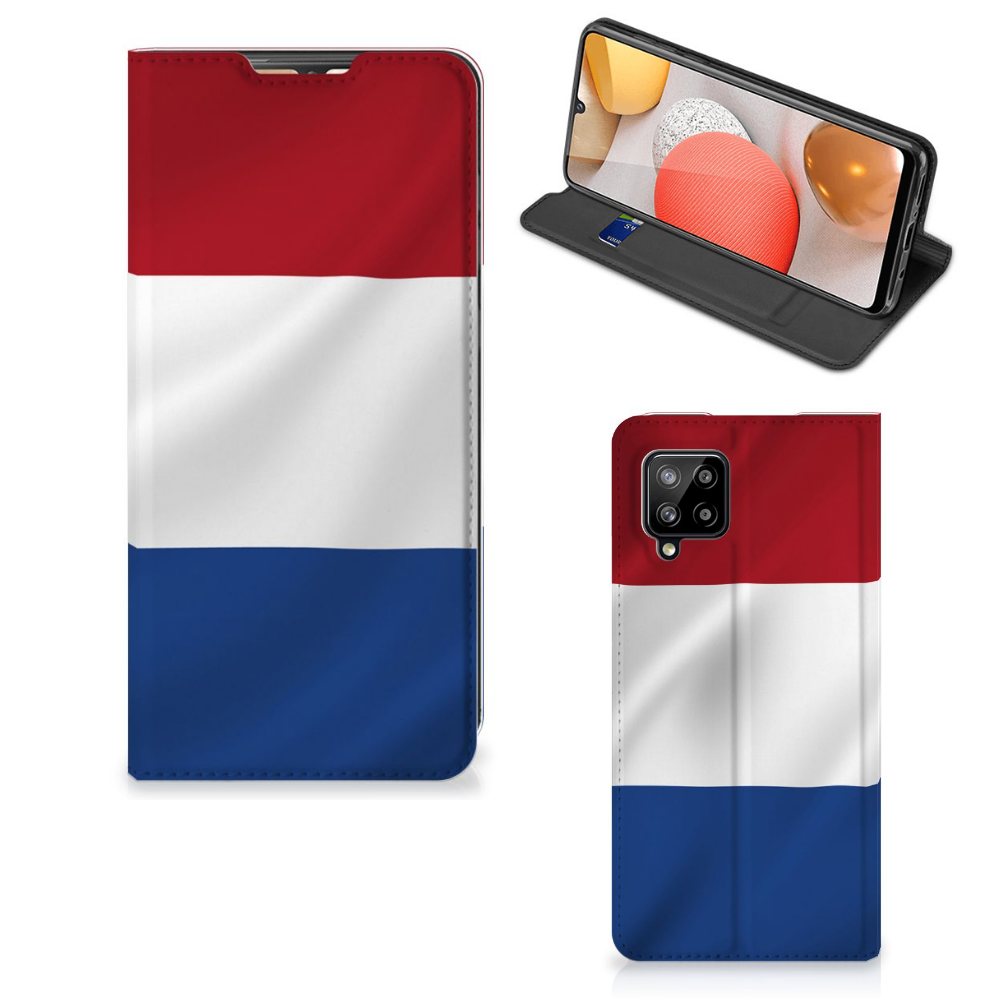 Samsung Galaxy A42 Standcase Nederlandse Vlag