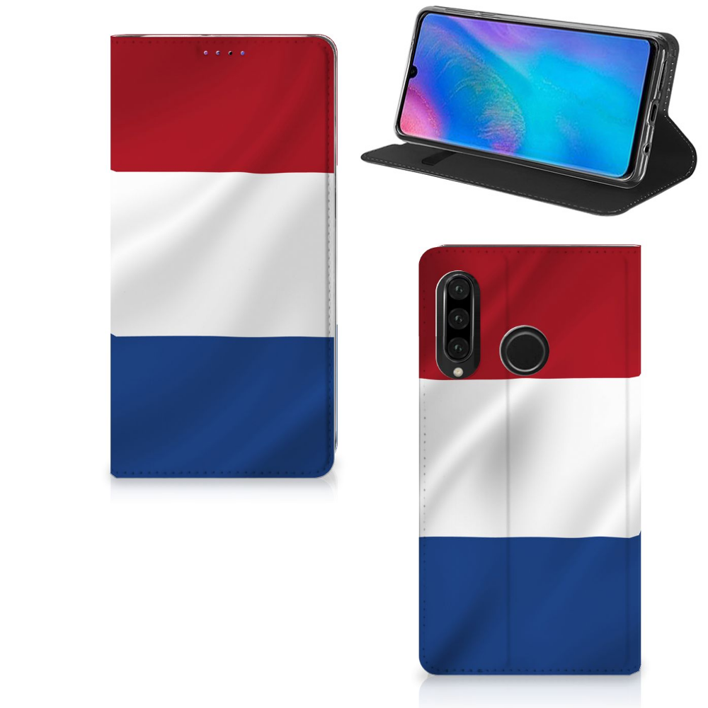 Huawei P30 Lite New Edition Standcase Nederlandse Vlag