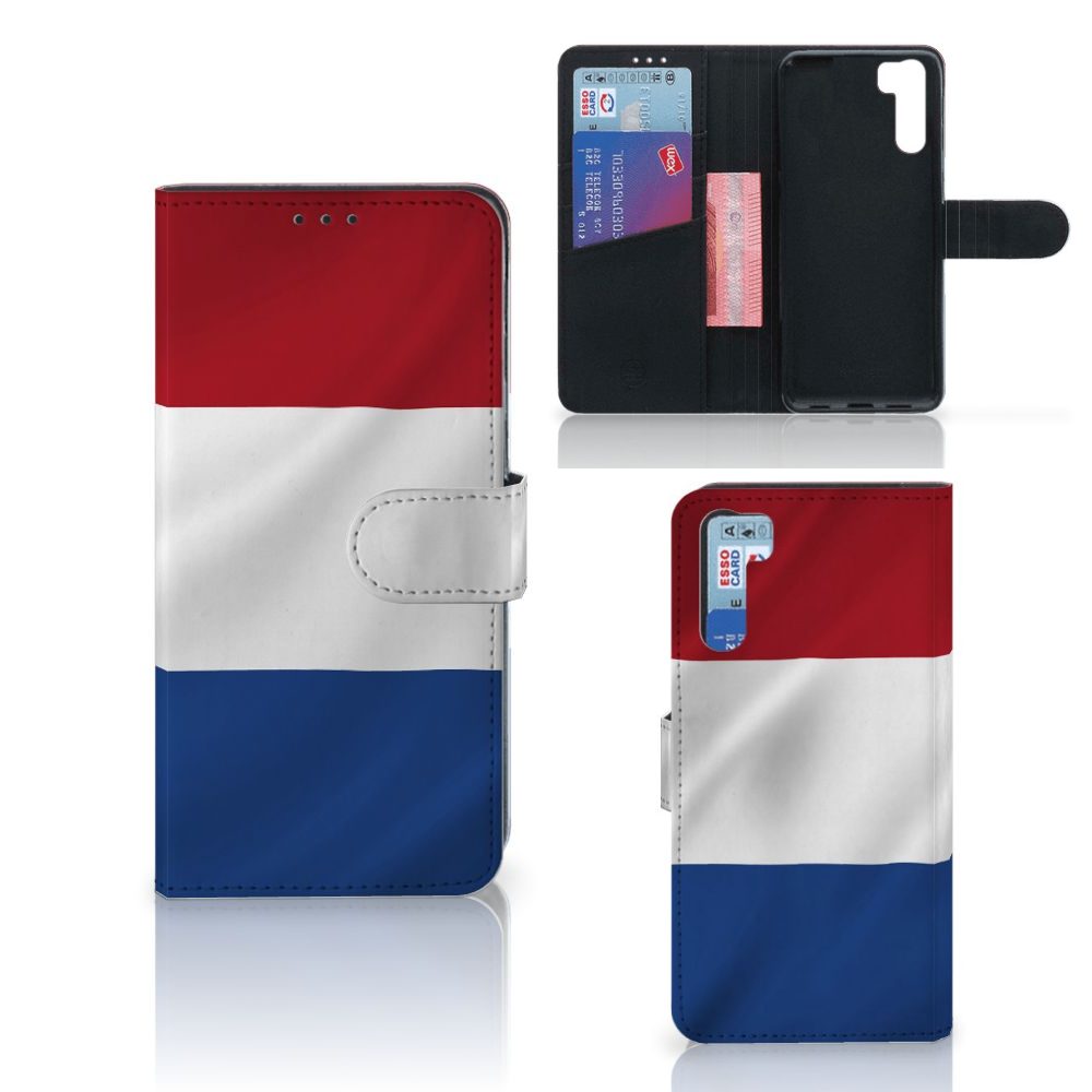 OPPO A91 | Reno3 Bookstyle Case Nederlandse Vlag