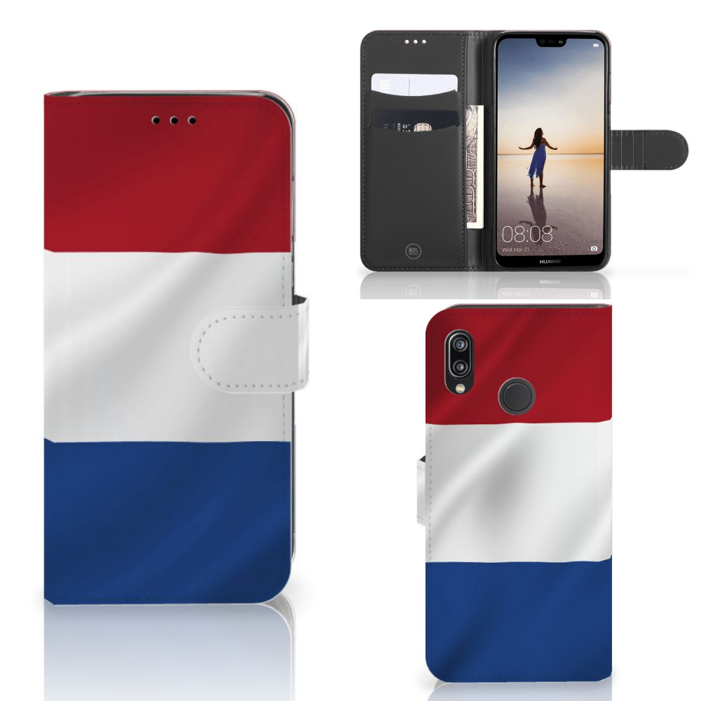 Huawei P20 Lite Bookstyle Case Nederlandse Vlag