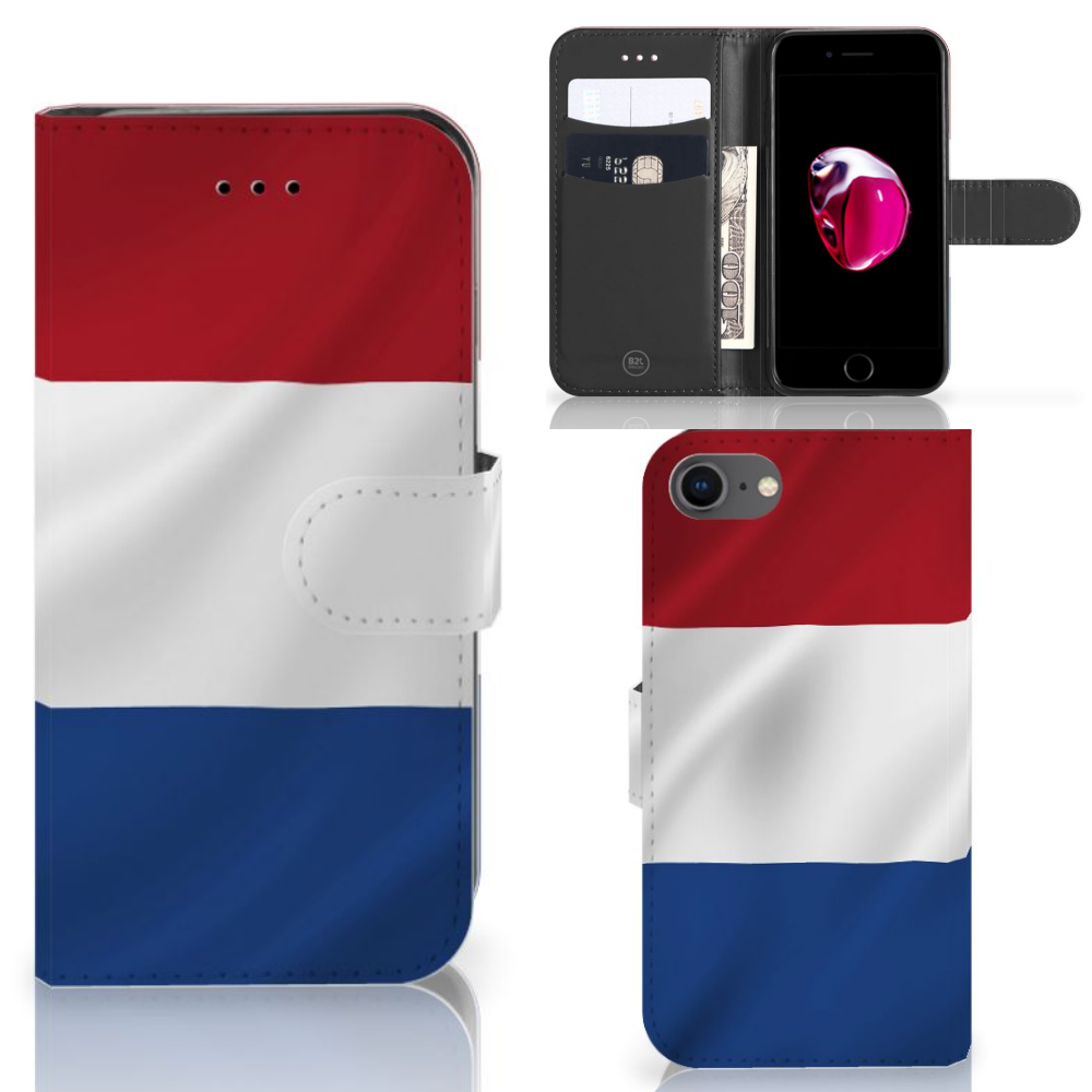 iPhone 7 | 8 | SE (2020) | SE (2022) Bookstyle Case Nederlandse Vlag