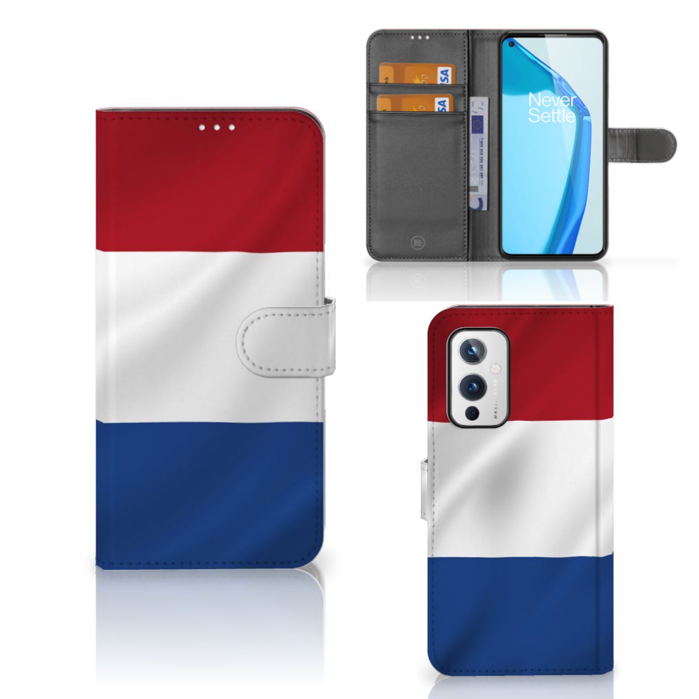 OnePlus 9 Bookstyle Case Nederlandse Vlag