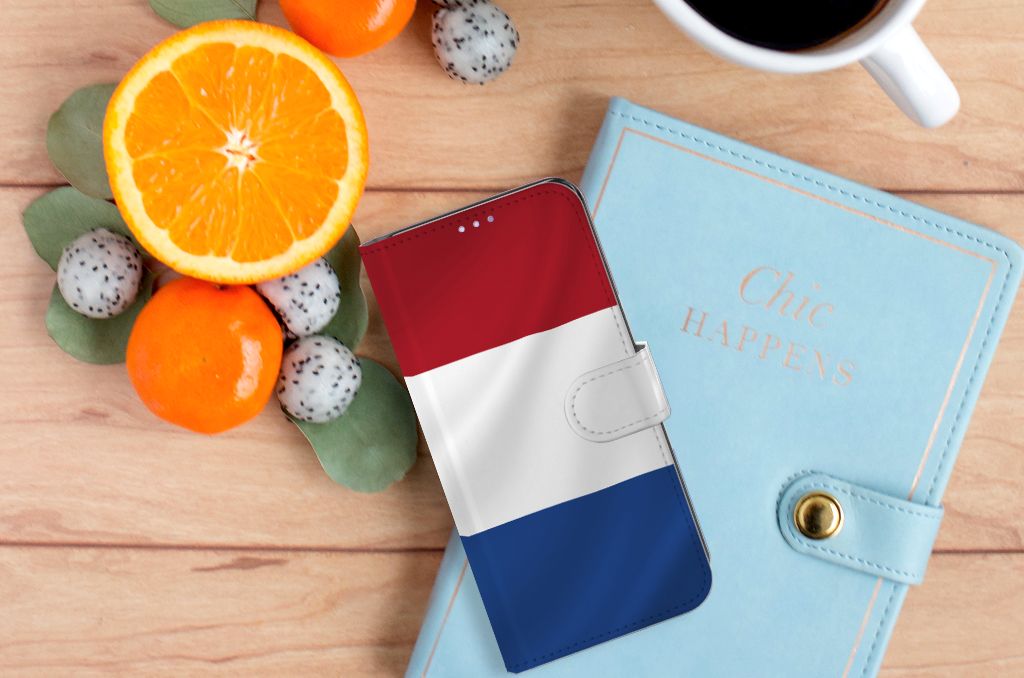 OPPO Find X3 Lite Bookstyle Case Nederlandse Vlag