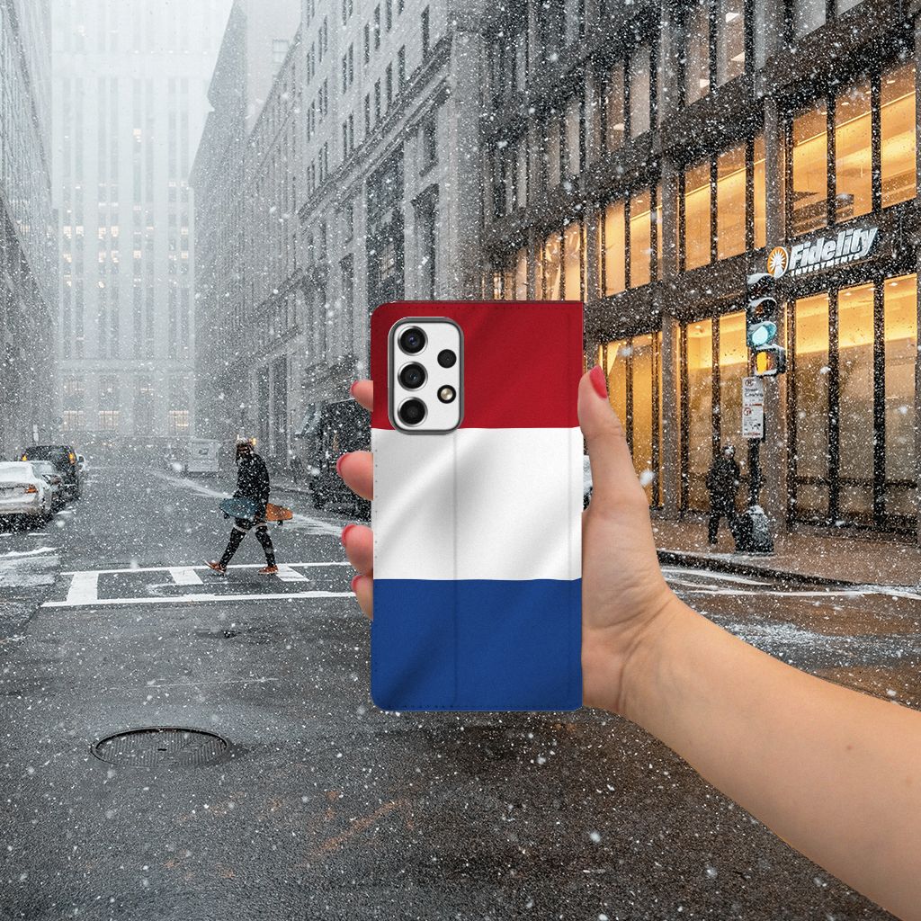 Samsung Galaxy A53 Standcase Nederlandse Vlag