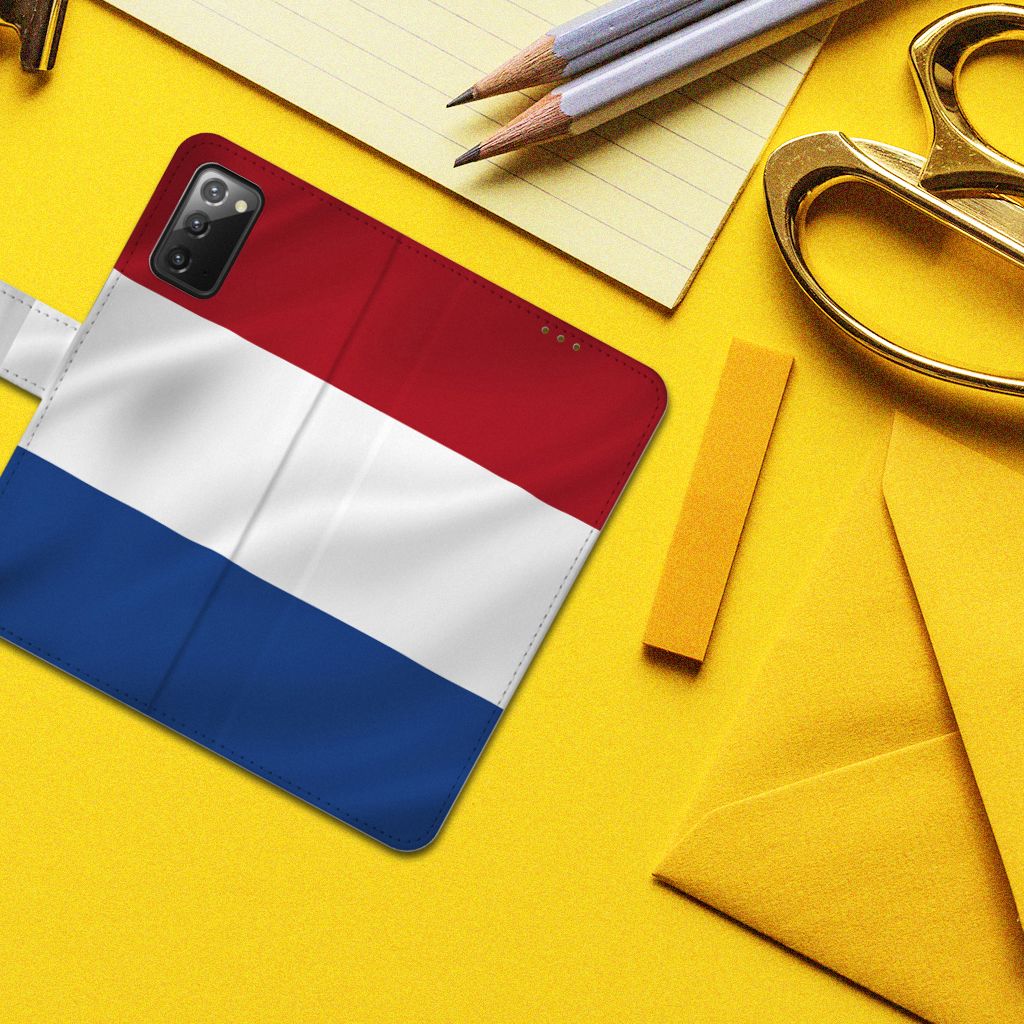 Samsung Galaxy Note 20 Bookstyle Case Nederlandse Vlag