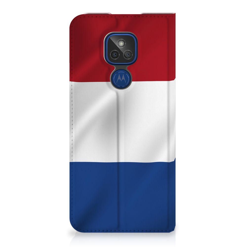 Motorola Moto G9 Play Standcase Nederlandse Vlag