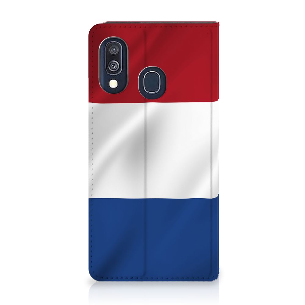 Samsung Galaxy A40 Standcase Nederlandse Vlag
