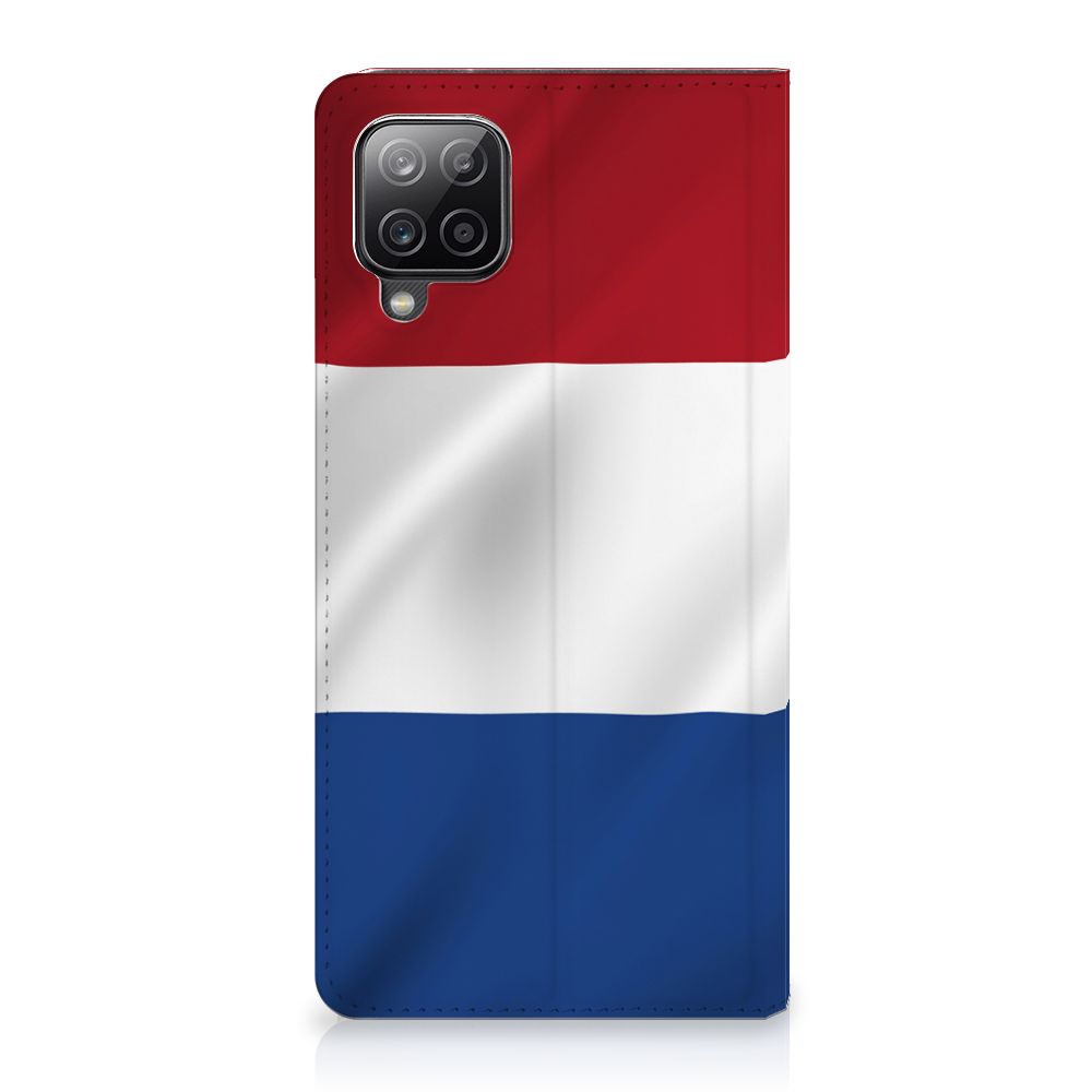 Samsung Galaxy A12 Standcase Nederlandse Vlag