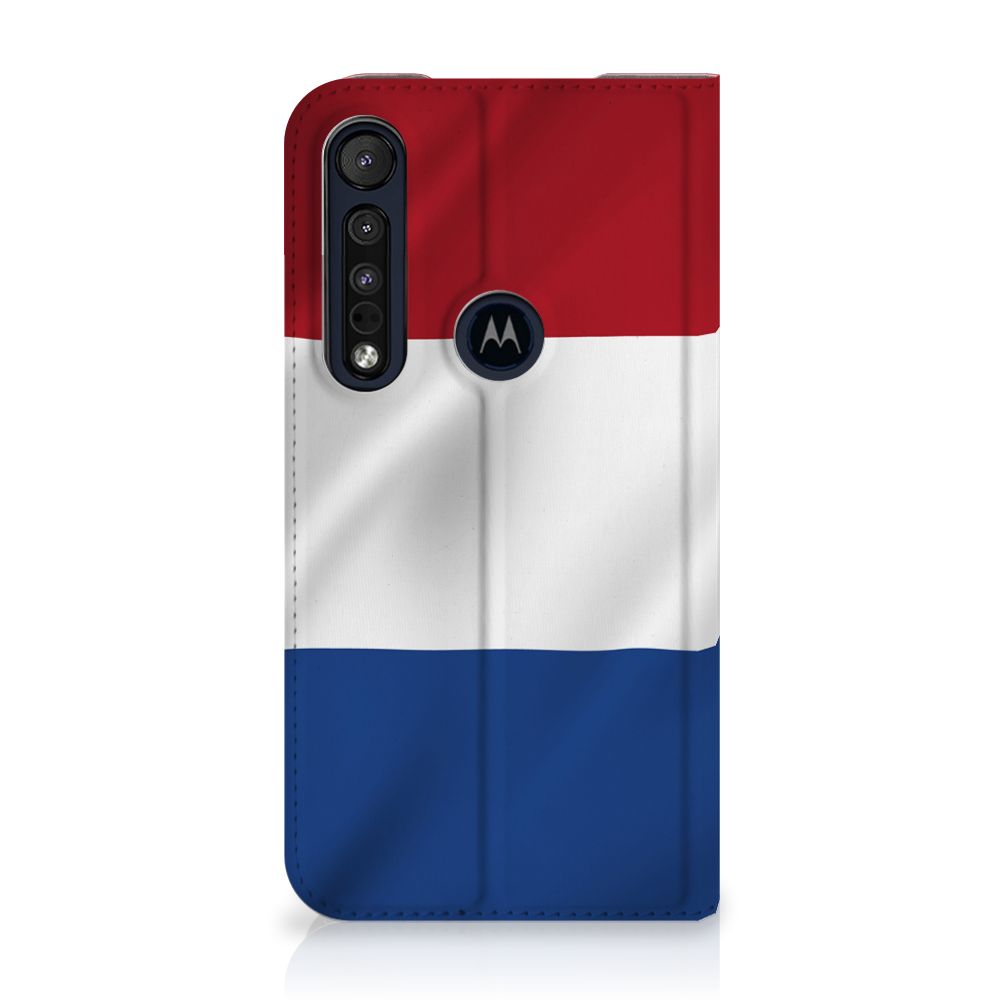 Motorola G8 Plus Standcase Nederlandse Vlag
