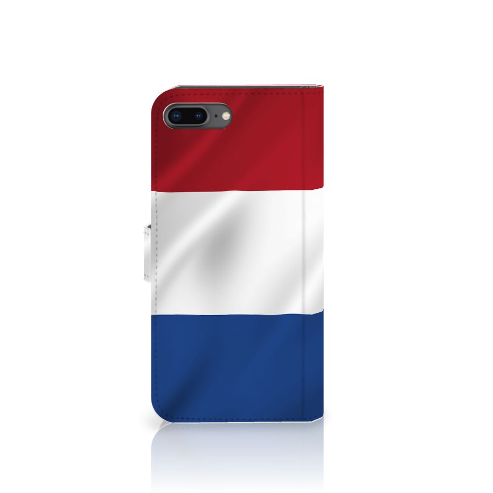 Apple iPhone 7 Plus | 8 Plus Bookstyle Case Nederlandse Vlag