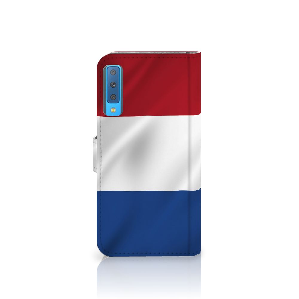 Samsung Galaxy A7 (2018) Bookstyle Case Nederlandse Vlag