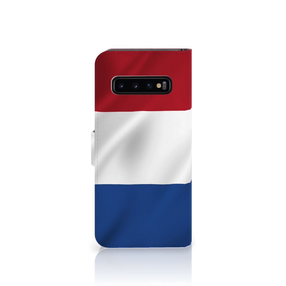 Samsung Galaxy S10 Bookstyle Case Nederlandse Vlag