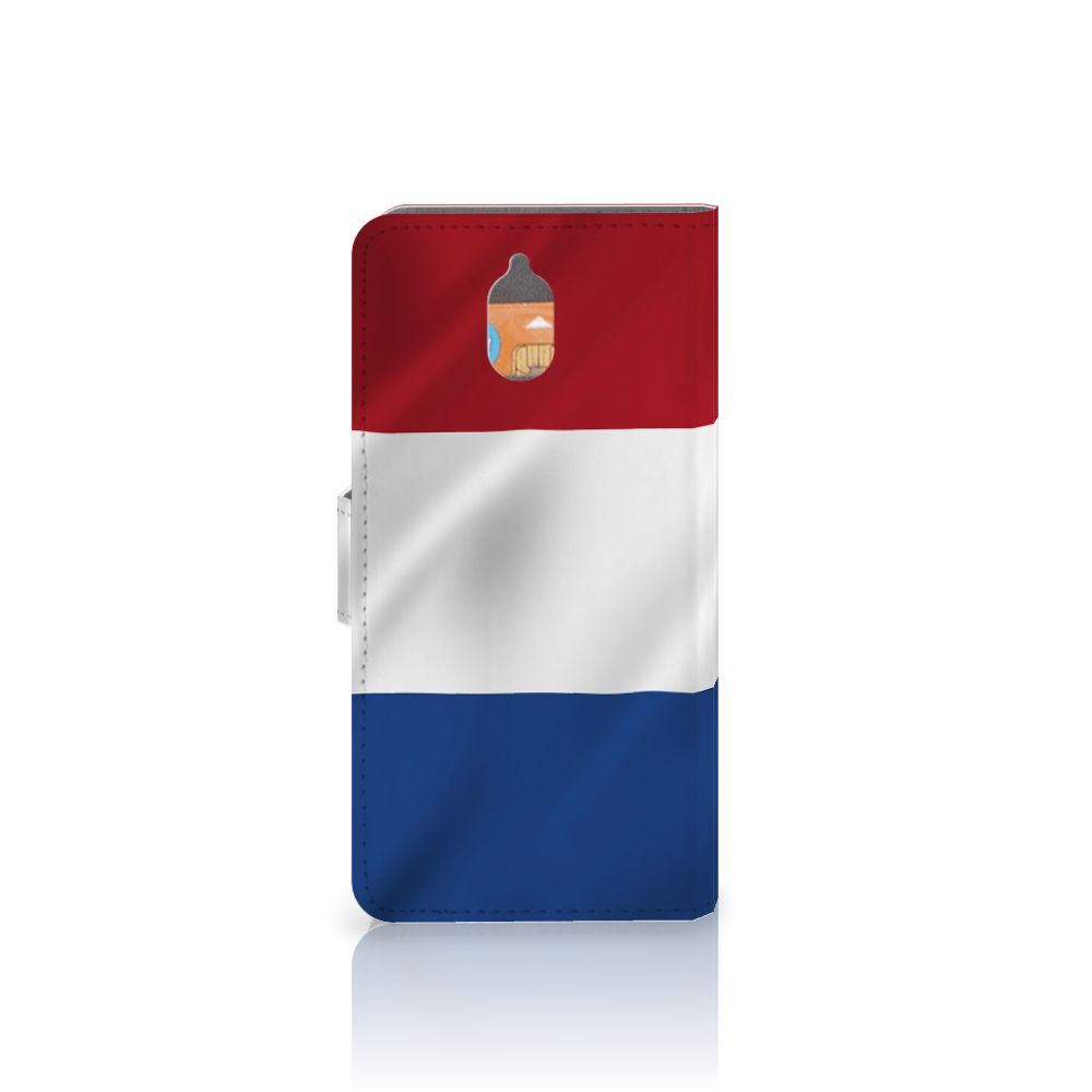 Nokia 3.1 (2018) Bookstyle Case Nederlandse Vlag