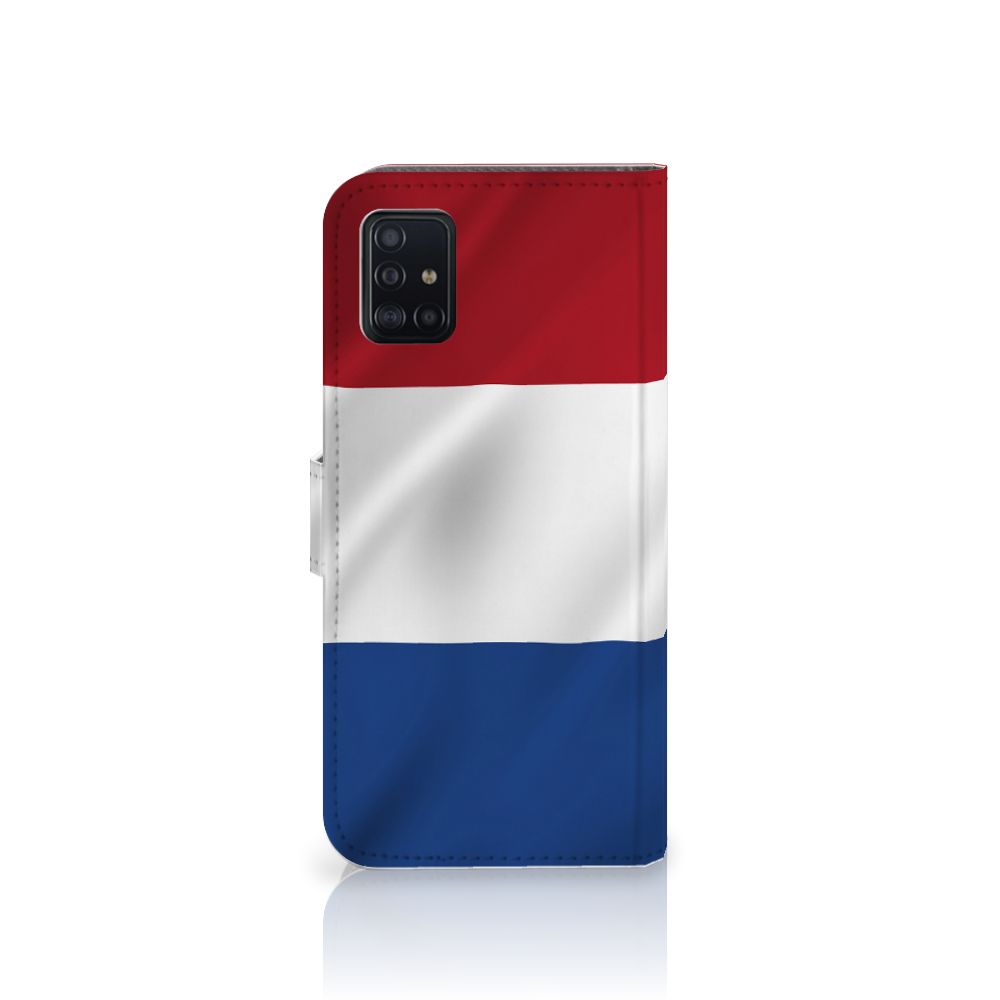 Samsung Galaxy A51 Bookstyle Case Nederlandse Vlag