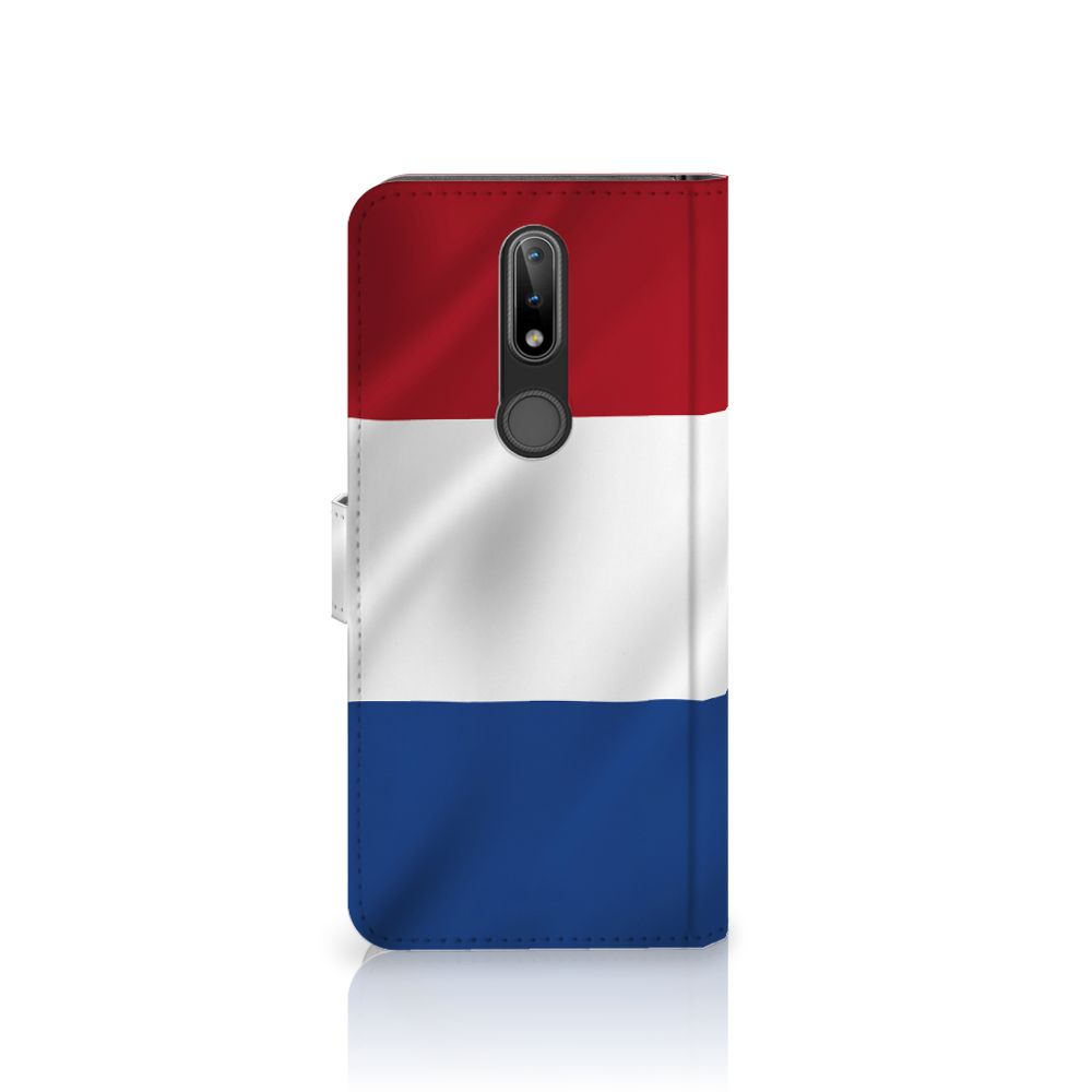 Nokia 2.4 Bookstyle Case Nederlandse Vlag