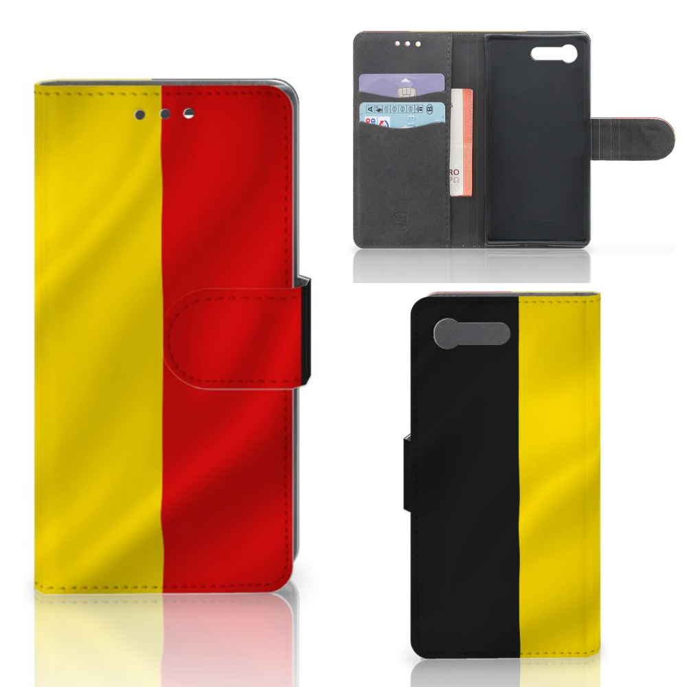 Sony Xperia X Compact Bookstyle Case Belgische Vlag