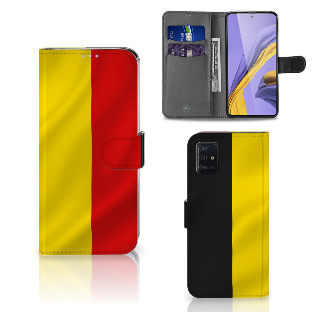 Samsung Galaxy A51 Bookstyle Case Belgische Vlag