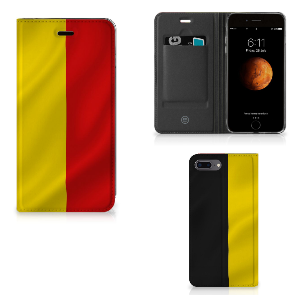 Apple iPhone 7 Plus | 8 Plus Standcase Belgische Vlag