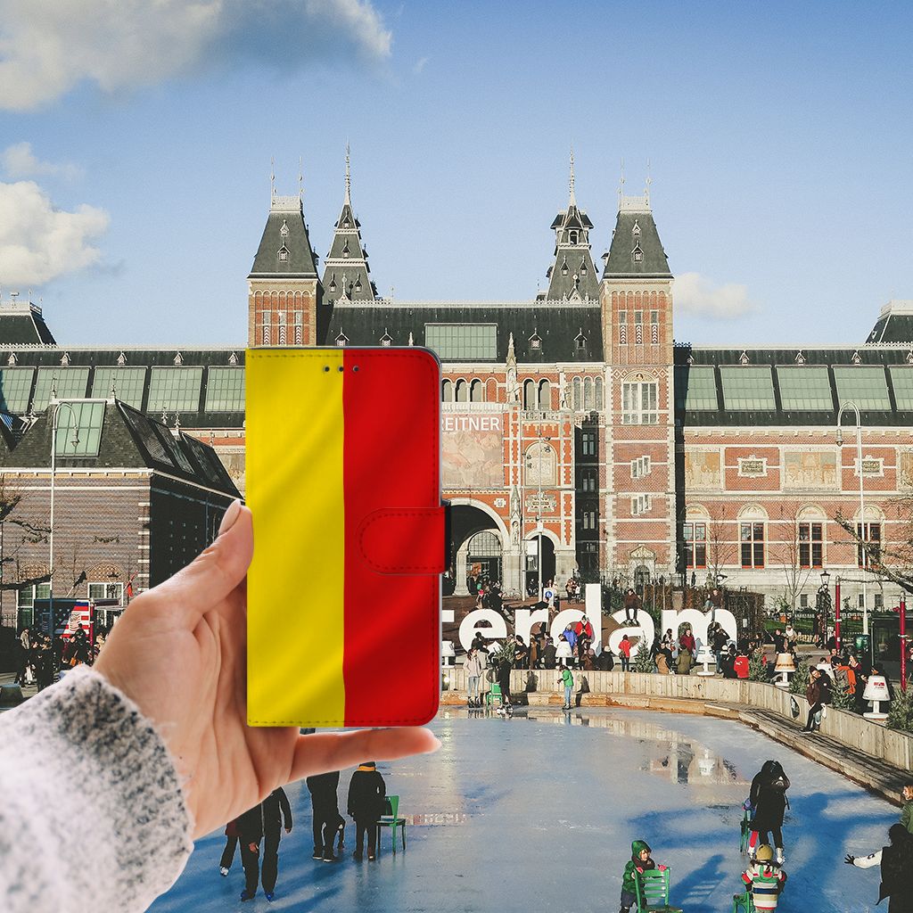 Huawei P10 Lite Bookstyle Case Belgische Vlag