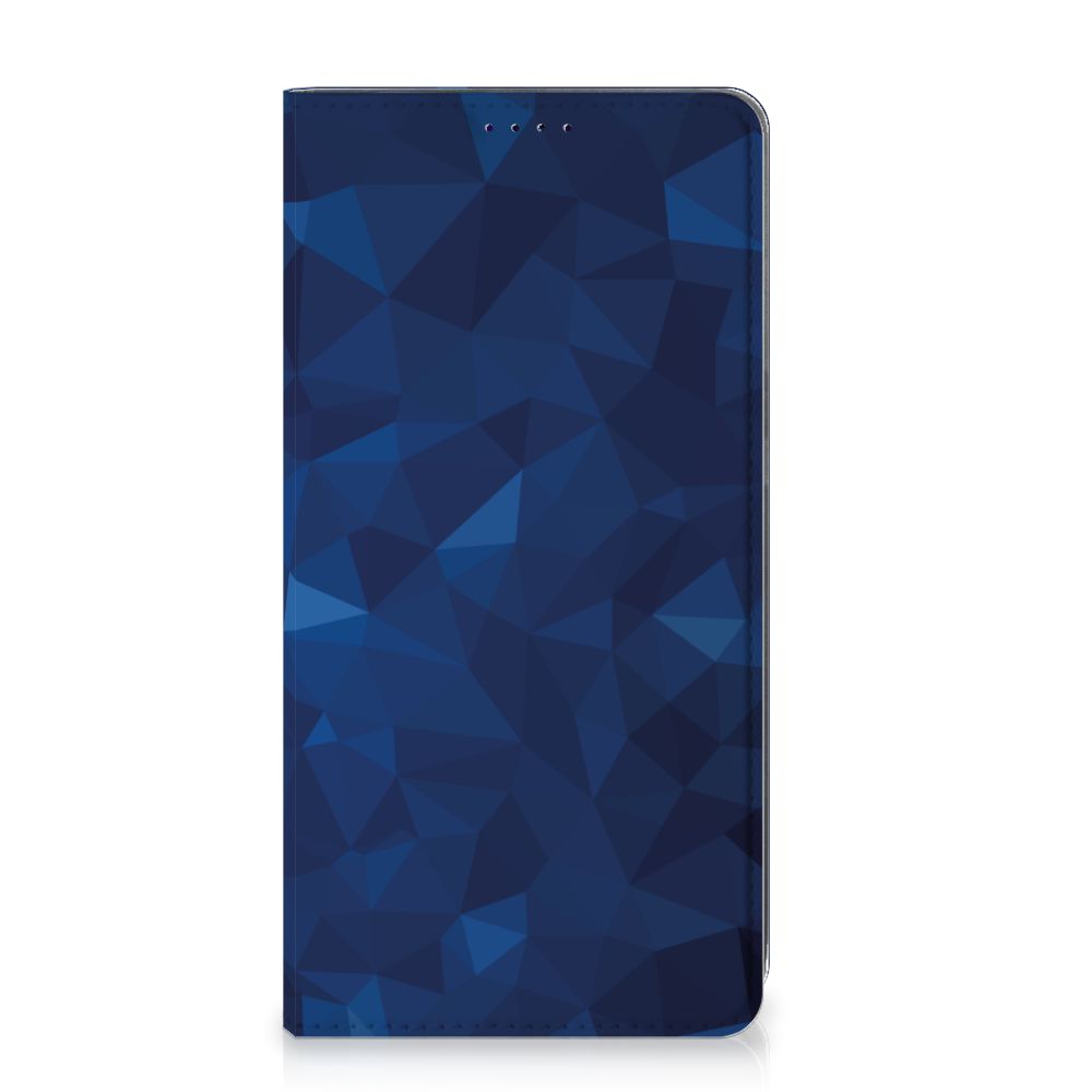 Stand Case voor Samsung Galaxy A50 Polygon Blue