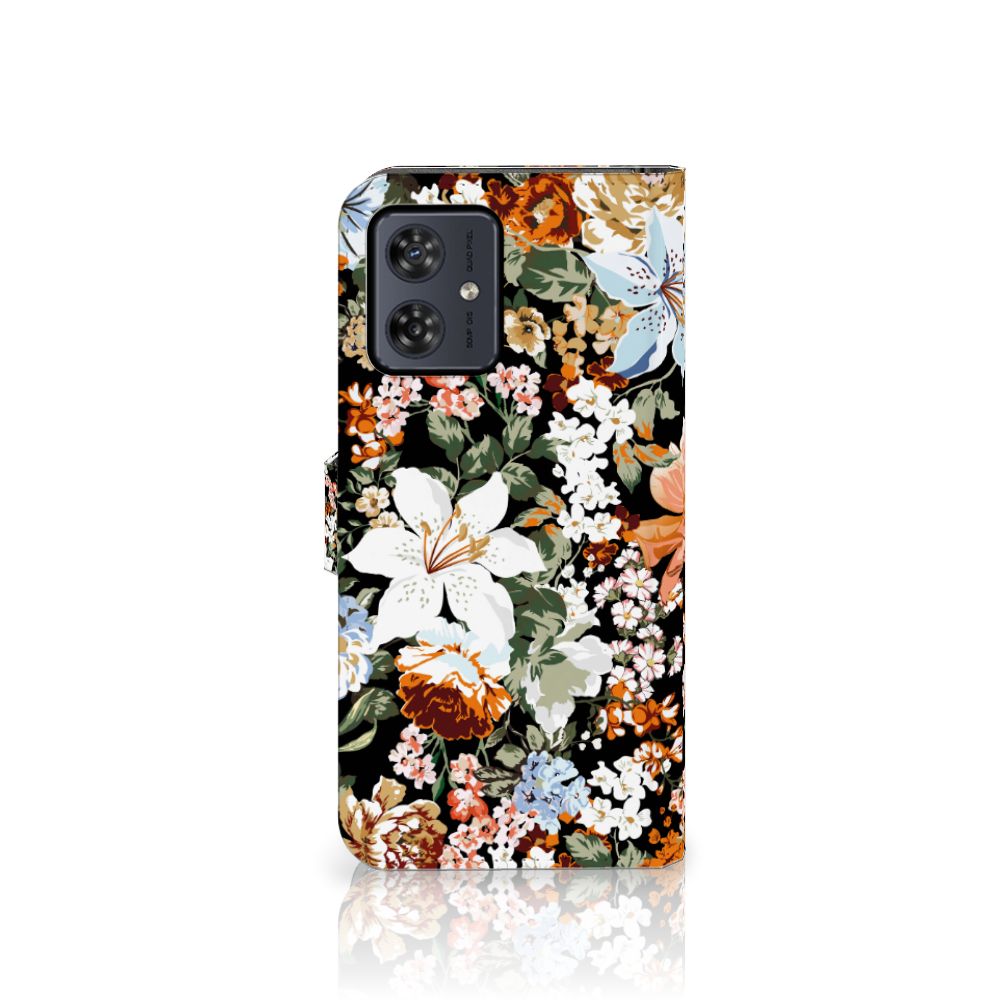 Hoesje voor Motorola Moto G54 Dark Flowers