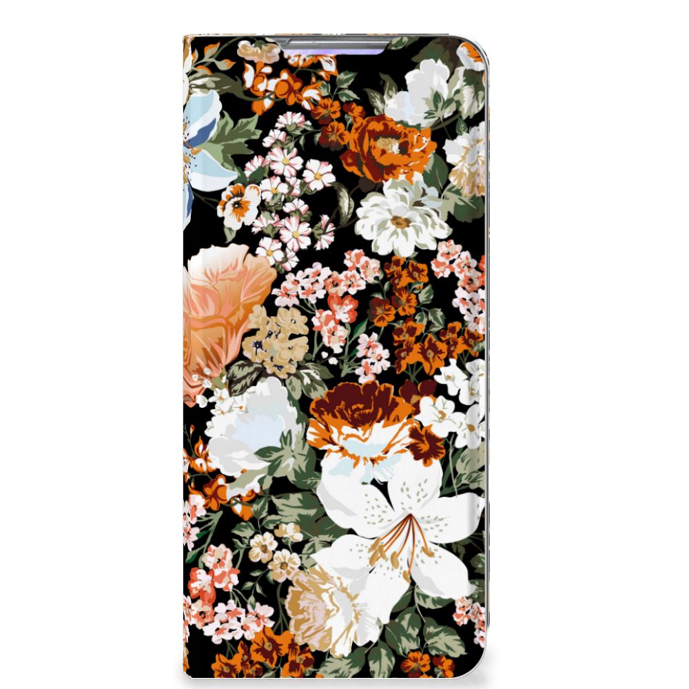 Smart Cover voor Samsung Galaxy S20 Plus Dark Flowers
