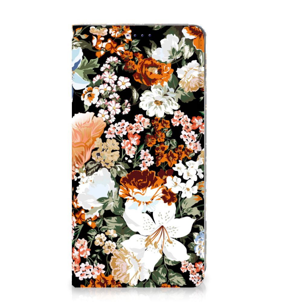 Smart Cover voor Samsung Galaxy S10 Dark Flowers