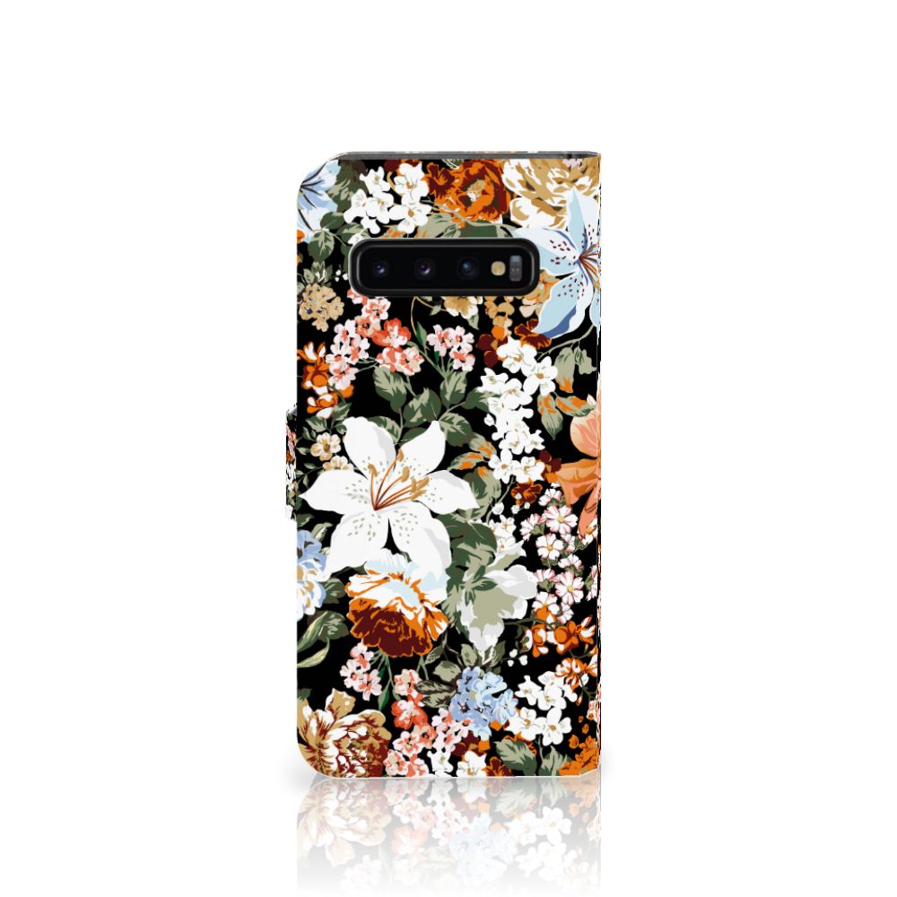 Hoesje voor Samsung Galaxy S10 Dark Flowers