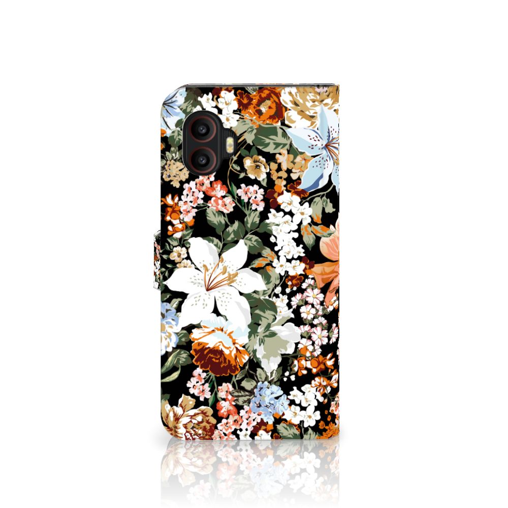 Hoesje voor Samsung Galaxy Xcover 6 Pro Dark Flowers