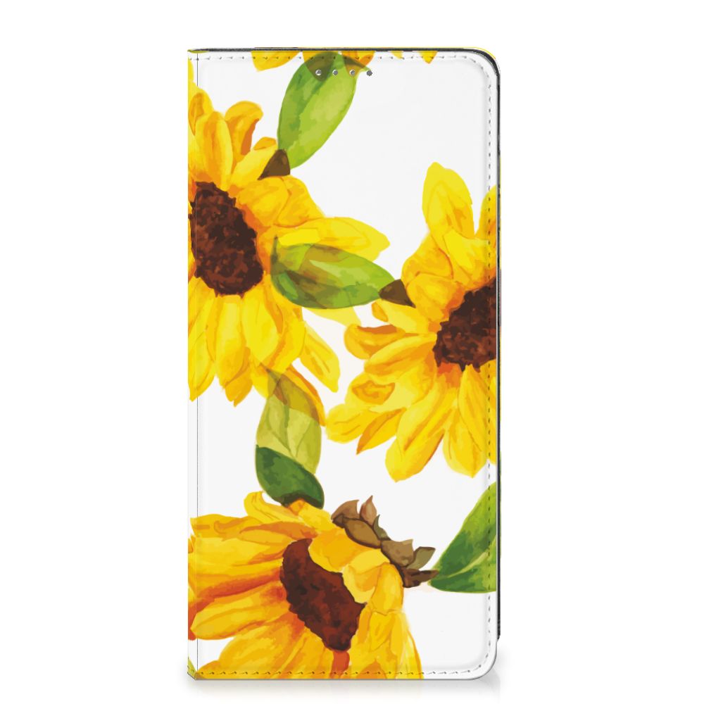 Smart Cover voor Samsung Galaxy A12 Zonnebloemen