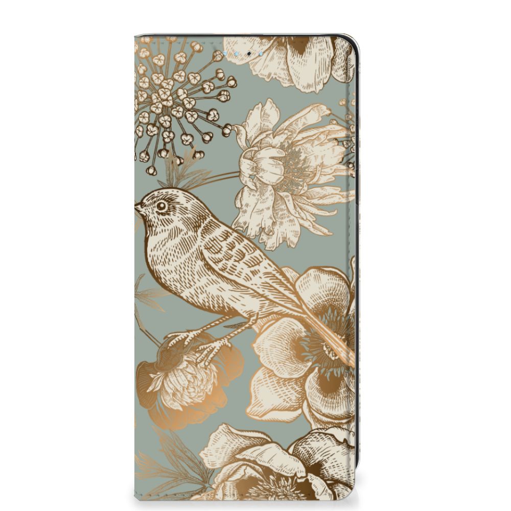 Smart Cover voor Xiaomi Redmi Note 11/11S Vintage Bird Flowers