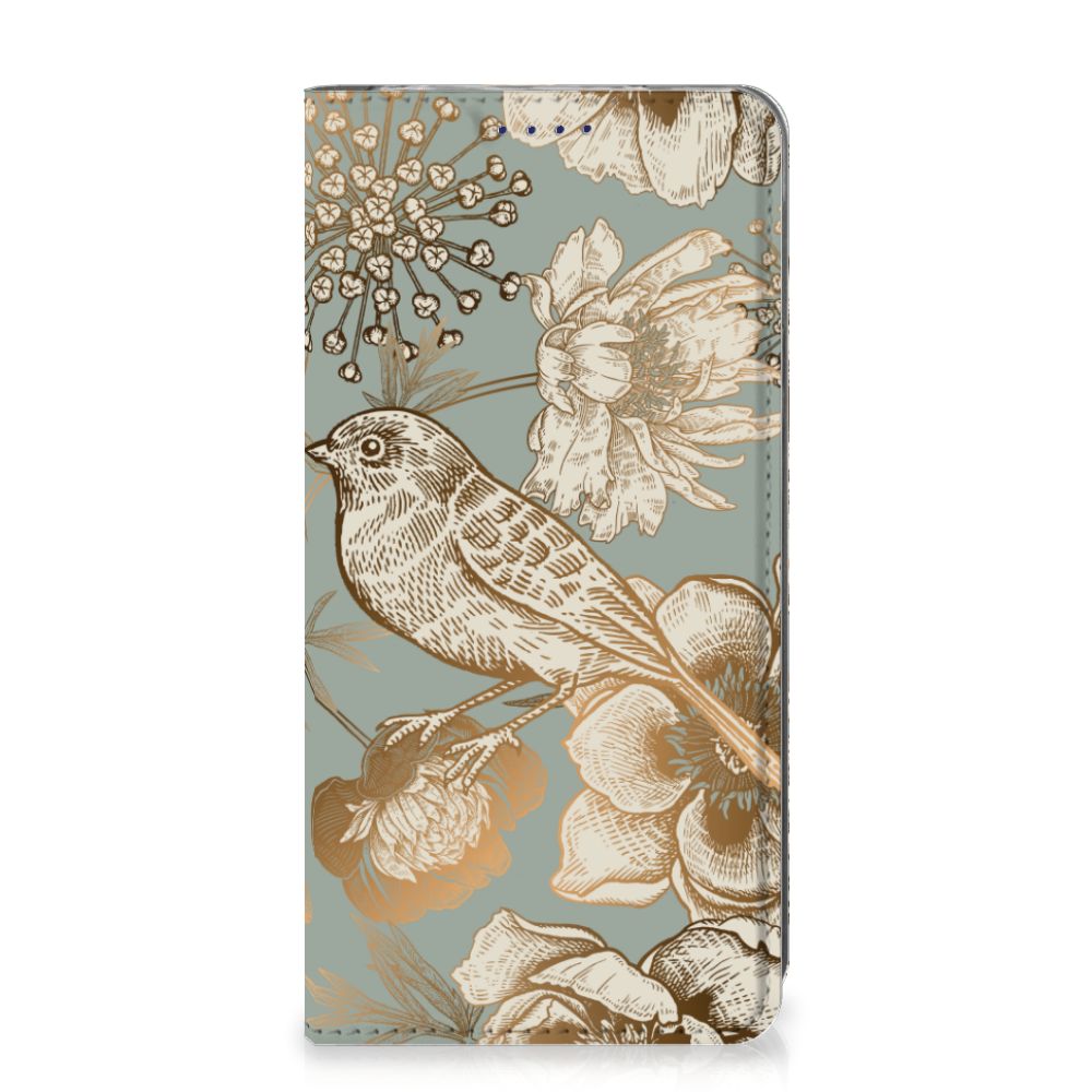 Smart Cover voor Samsung Galaxy S10e Vintage Bird Flowers
