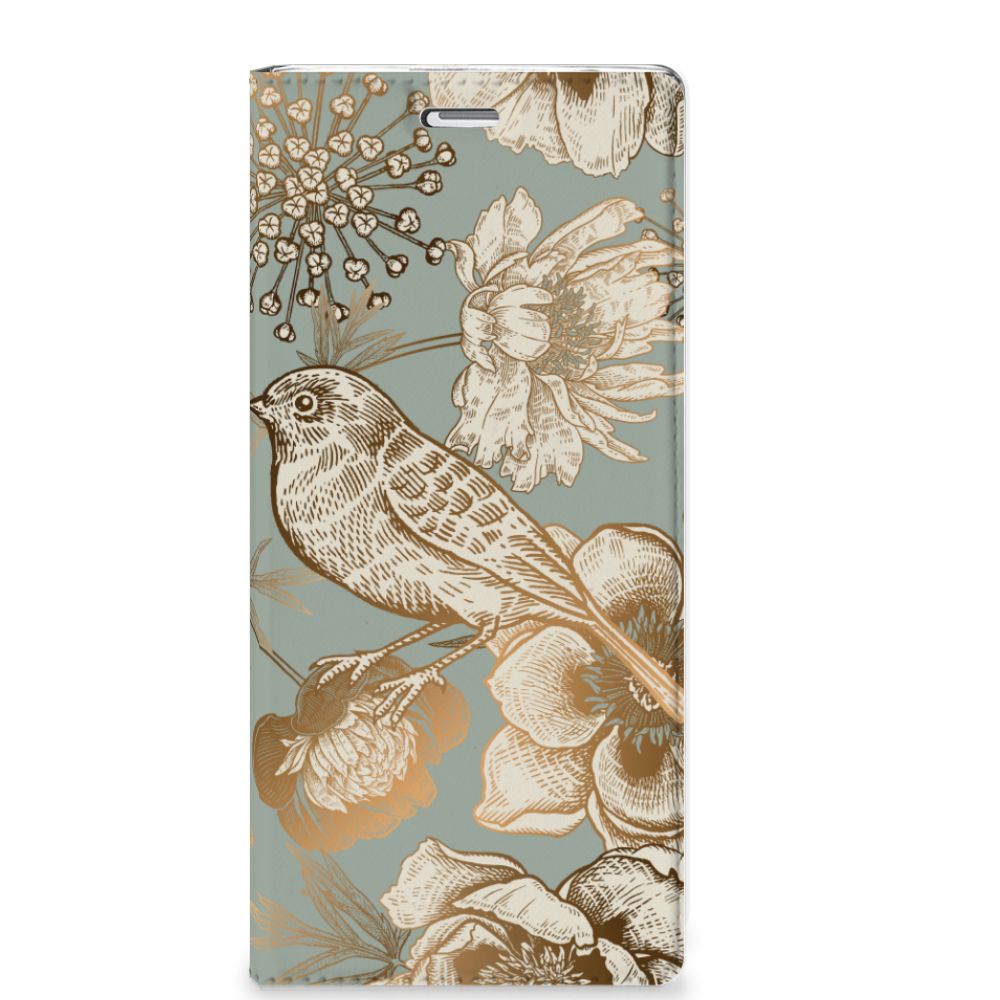 Smart Cover voor Sony Xperia XZ | XZs Vintage Bird Flowers