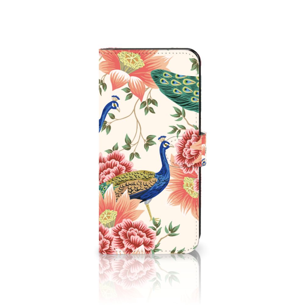 Telefoonhoesje met Pasjes voor Samsung Galaxy A34 Pink Peacock
