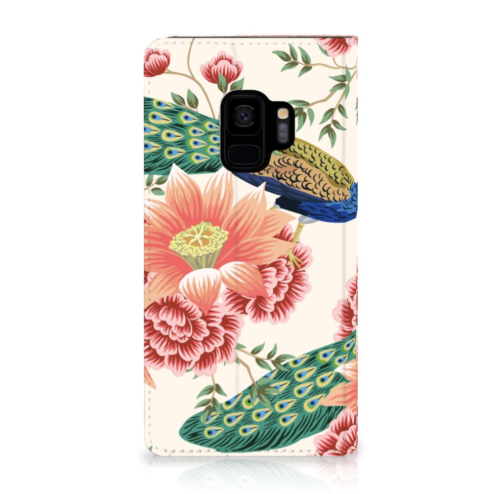 Hoesje maken voor Samsung Galaxy S9 Pink Peacock