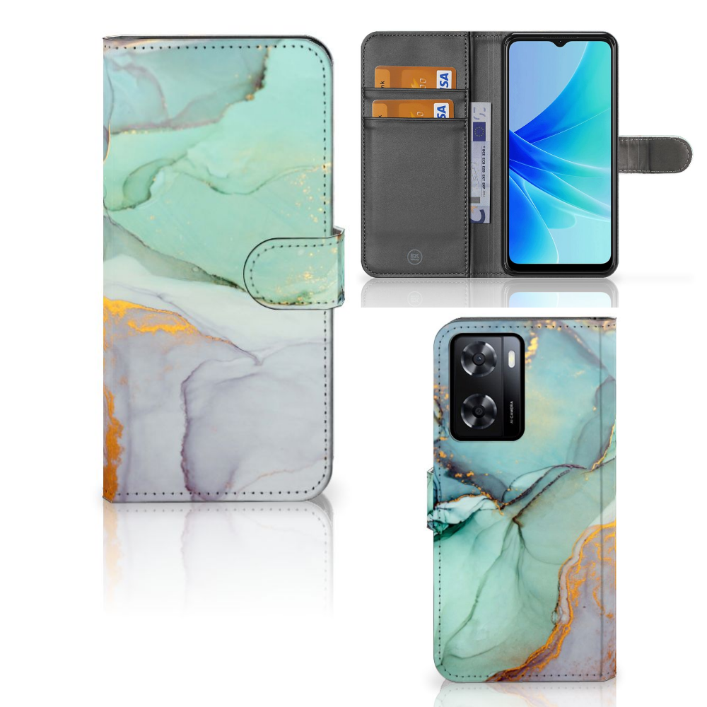 Hoesje voor PPO A57 | A57s | A77 4G Watercolor Mix