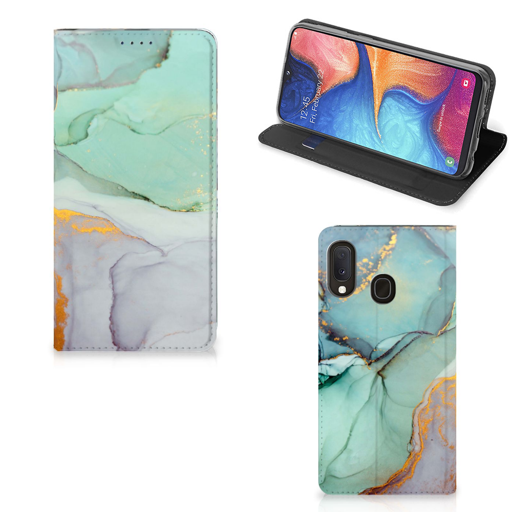 Bookcase voor Samsung Galaxy A20e Watercolor Mix