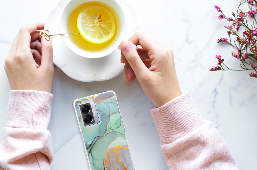 Back Cover voor OPPO A77 5G | A57 5G Watercolor Mix